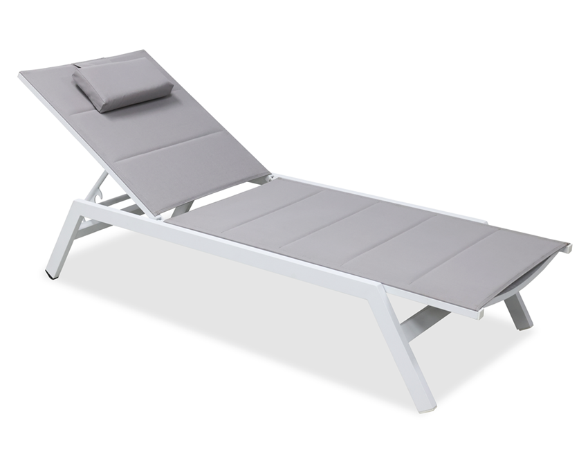 HORMEL white sun lounger