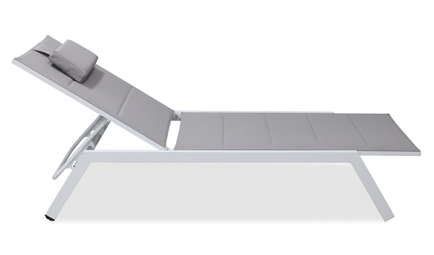 HORMEL white sun lounger