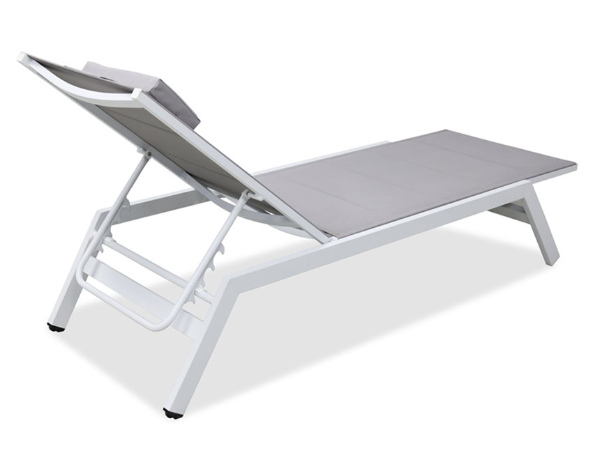 HORMEL white sun lounger